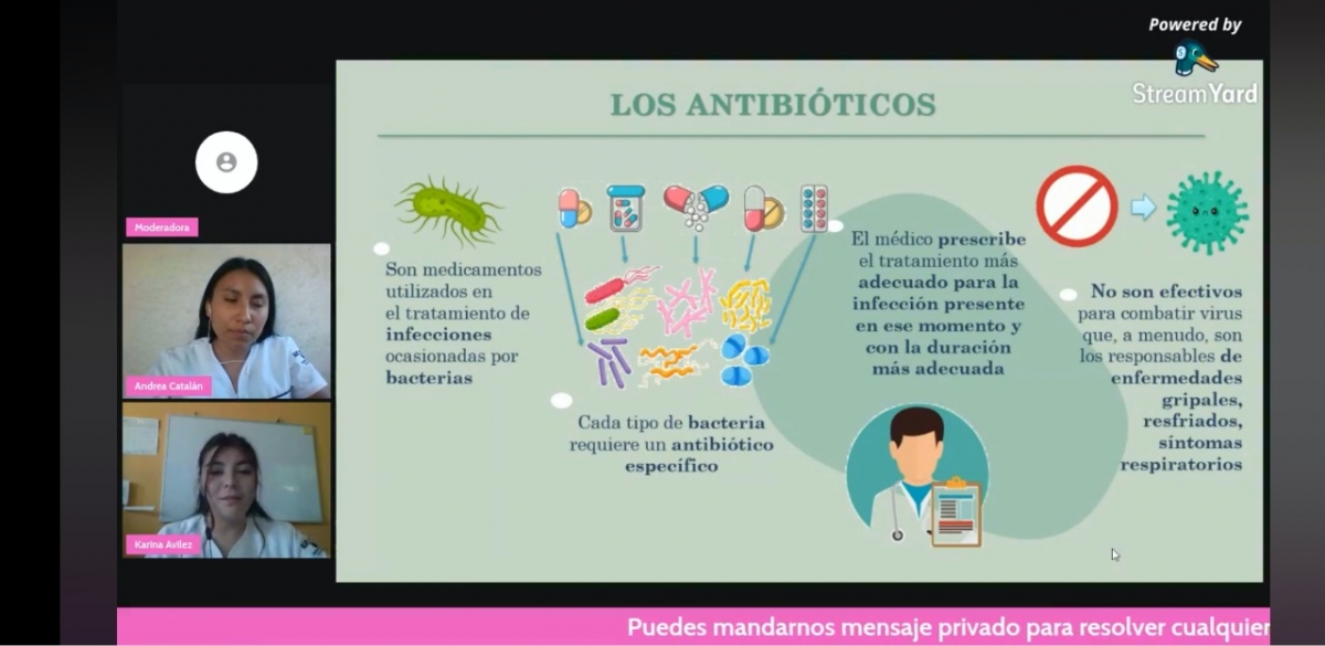 Advierten universitarios sobre el uso inadecuado de antibióticos