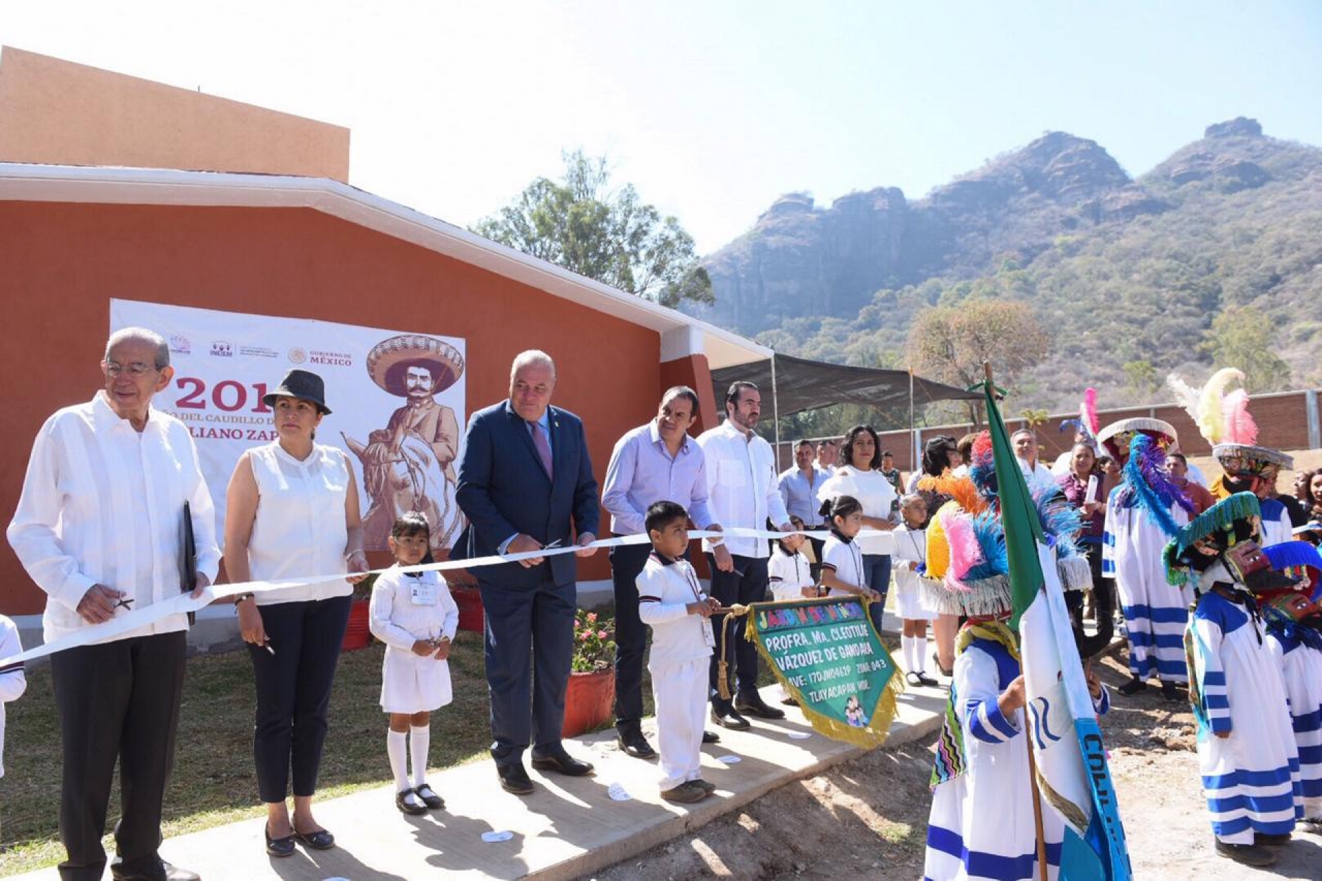 Inauguran jardín de niños 'Profesora Ma. Cleotilde Vázquez de Gándara' en Tlayacapan