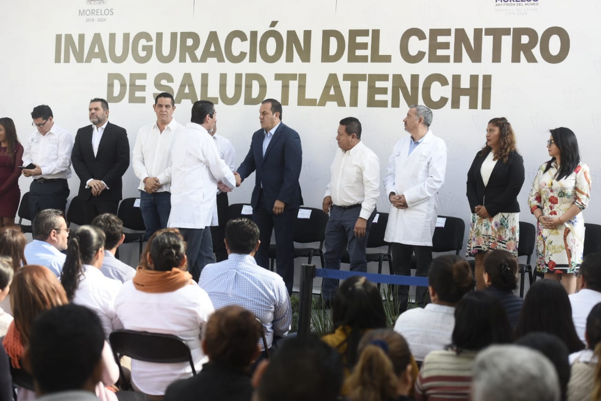 Preside gobernador inauguración del centro de salud en Tlatenchi