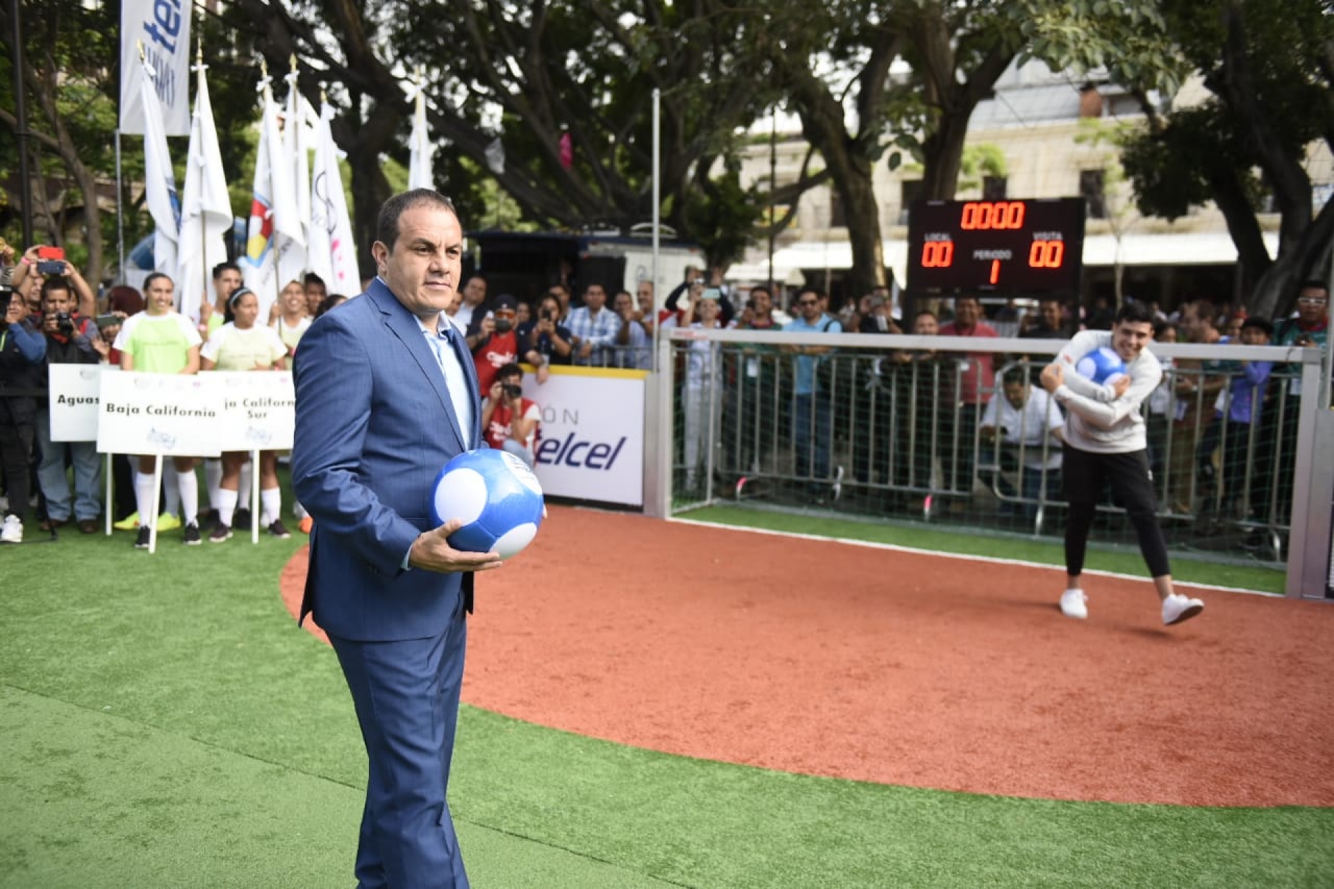 Inaugura Cuauhtémoc Blanco final nacional del torneo 'De la calle a la cancha'