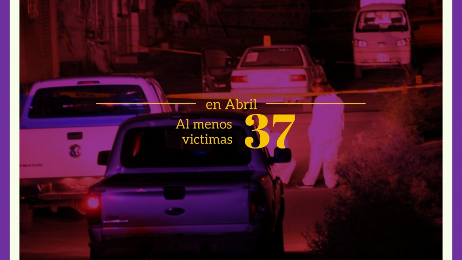 Durante abril hubo más de un asesinato por día