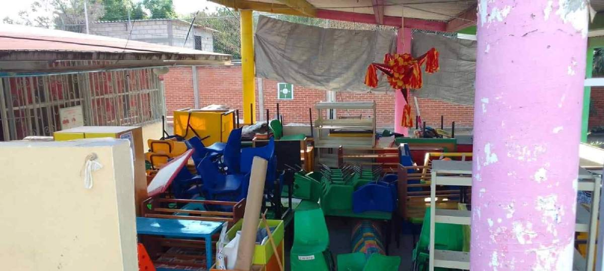 Retraso de obra impide regreso a clases en kínder de Cuauchichinola