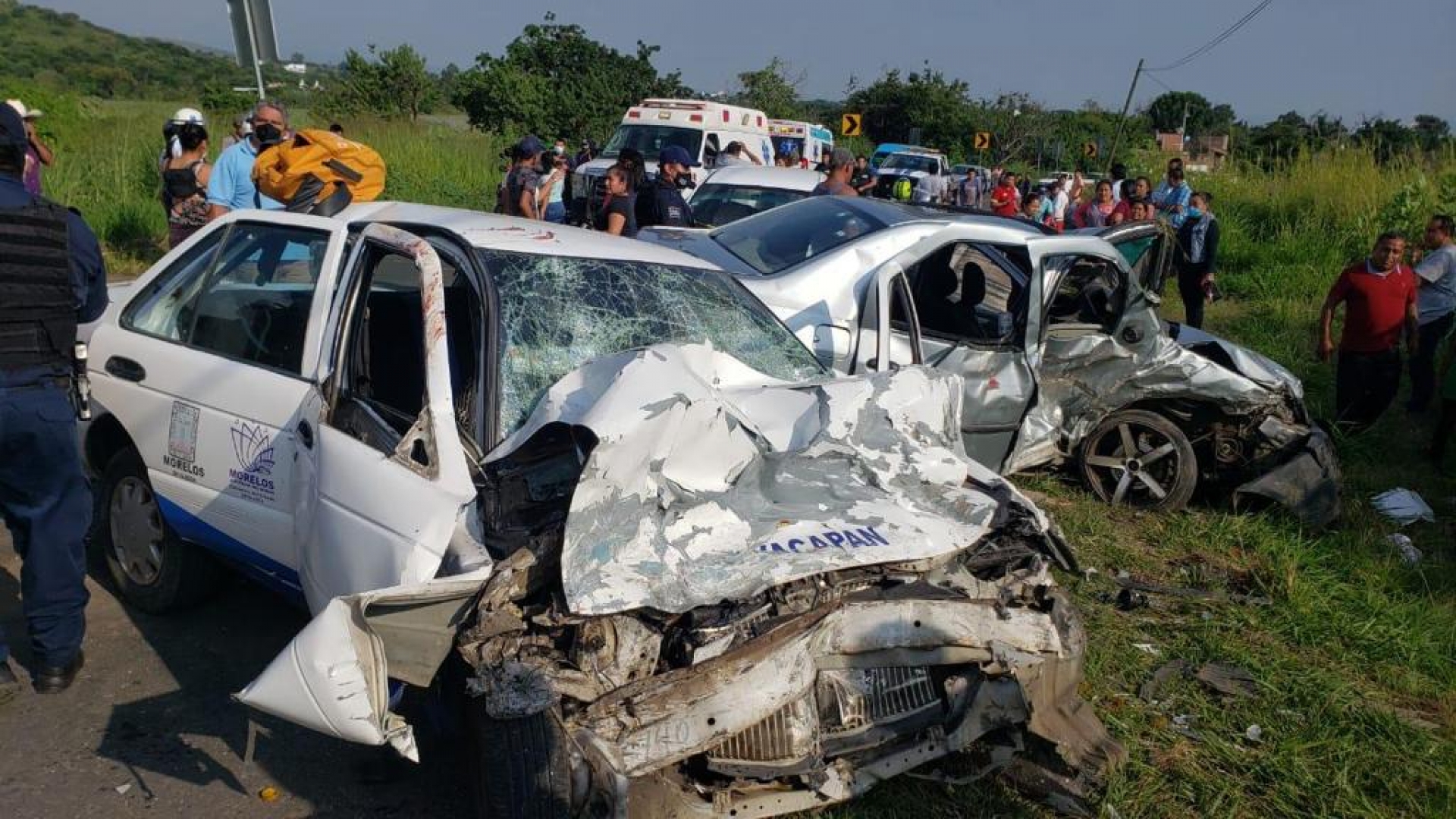 Al menos seis lesionados en accidente en la carretera Tlayacapan-Xochimilco