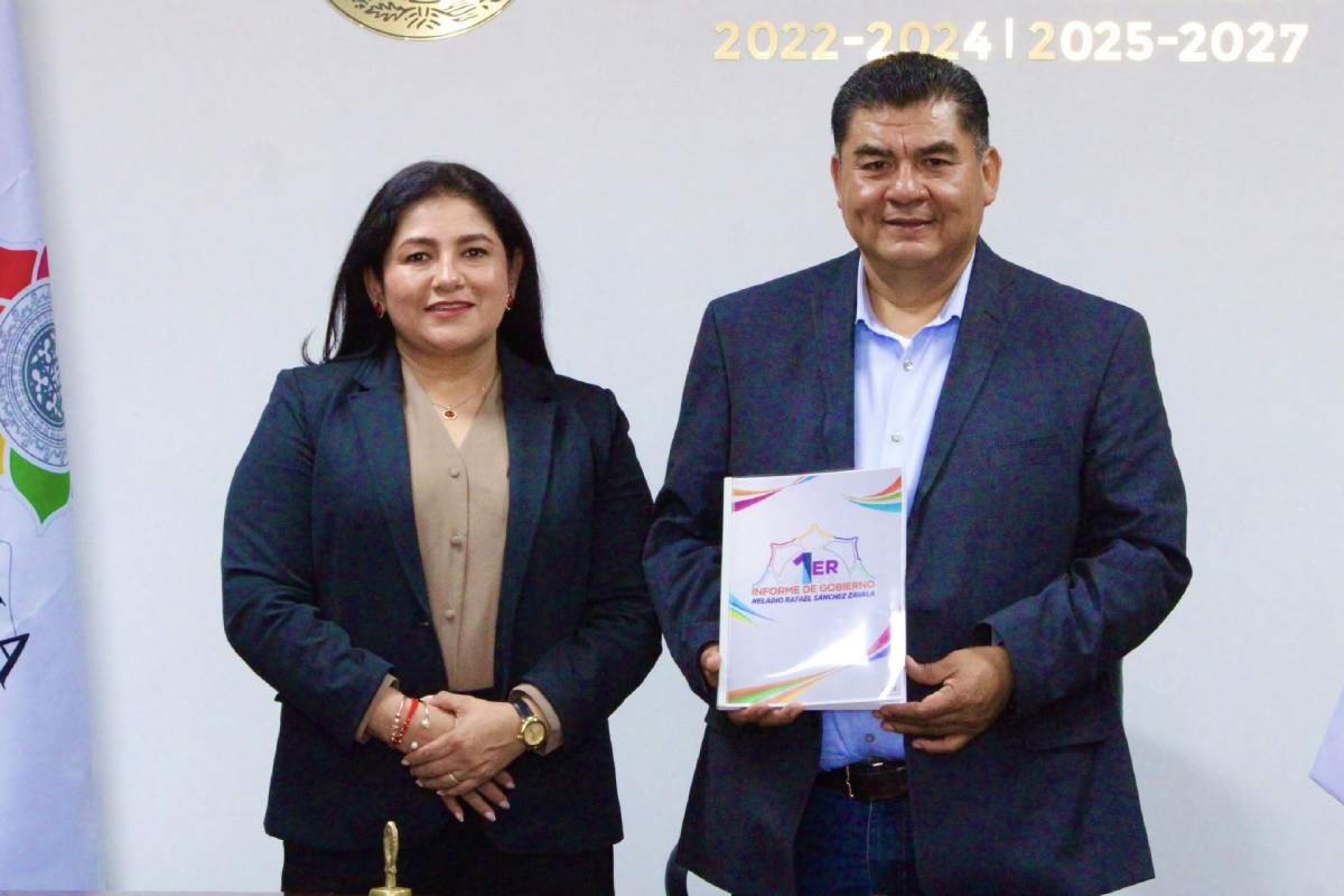 Heladio Rafael Sánchez Zavala entrega su primer informe de gobierno