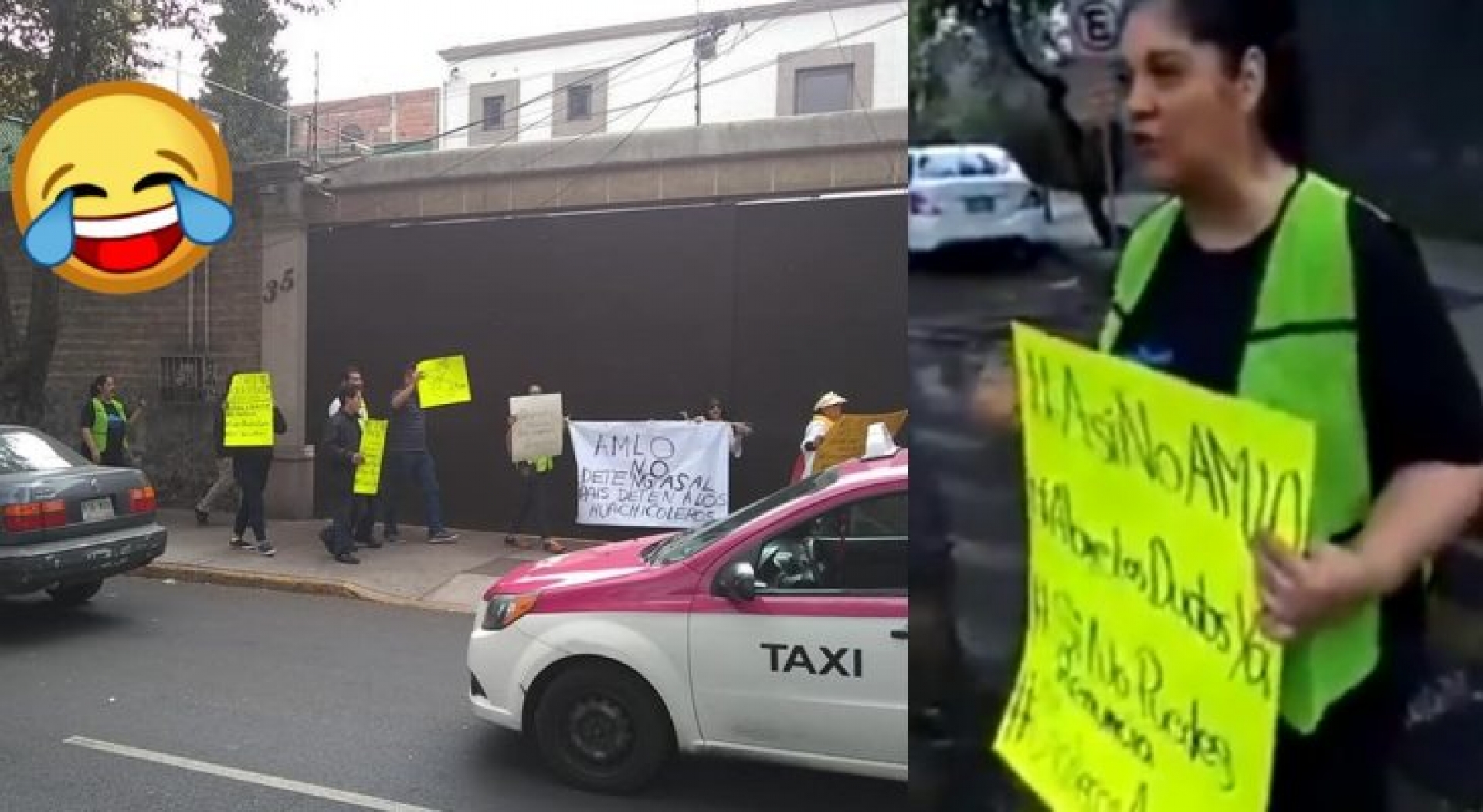 VIDEO: Fracasa protesta en casa de AMLO, el presidente se encontraba desde las 6am en Palacio Nacional