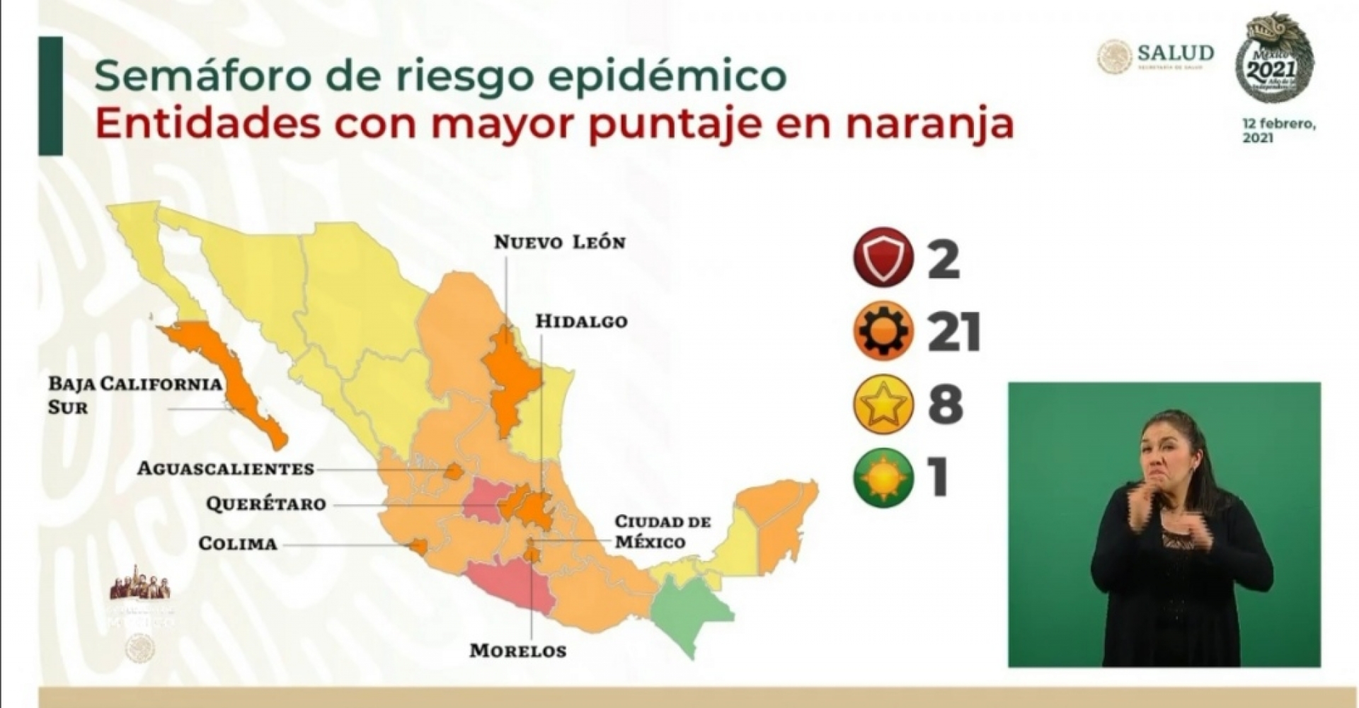 Morelos cambia a semáforo naranja