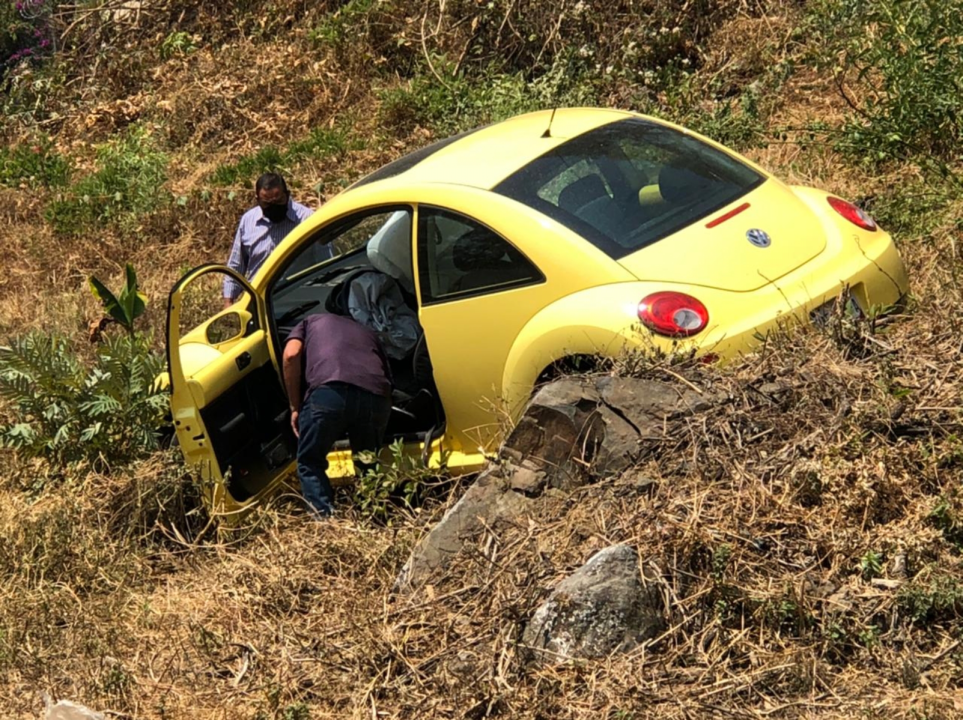 Accidente vehicular en carretera federal México-Cuernavaca