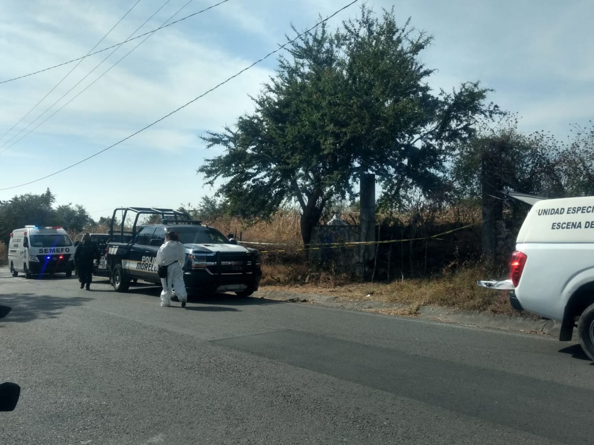 Encuentran los cadáveres de dos hombres en la colonia Santa Úrsula, en Temixco