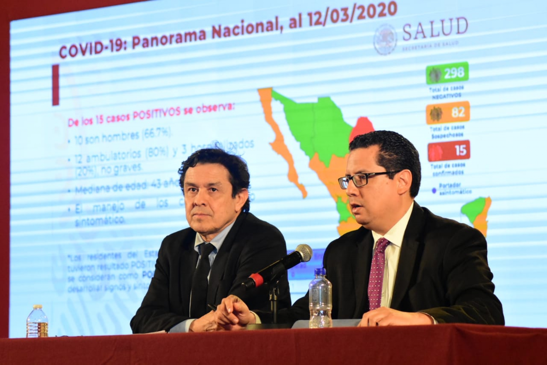 Suman 15 casos confirmados de coronavirus Covid-19 en México