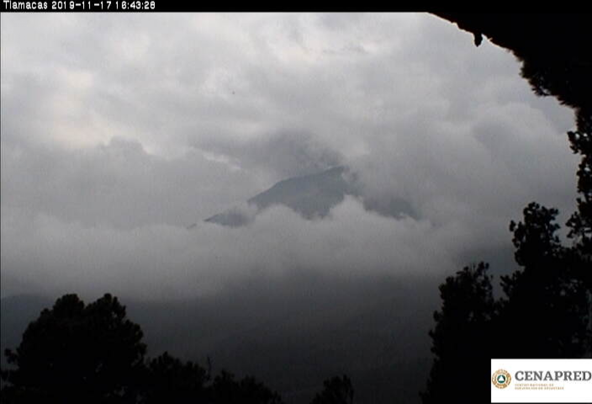 Identifican sistemas de monitoreo 211 exhalaciones del Popocatépetl