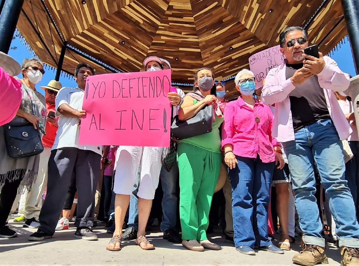 Cuautla también fue sede de manifestación en defensa del INE
