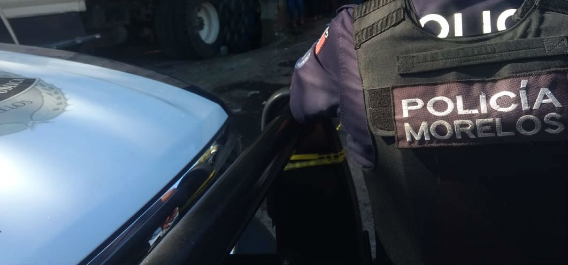 Disparan contra una patrulla de la Policía Morelos, en Mazatepec; no hubo heridos