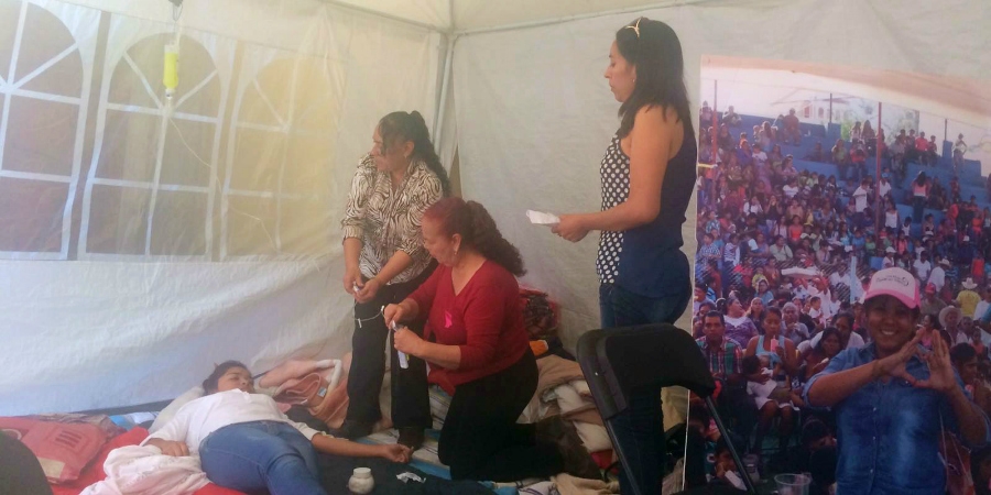 Se suman tres mujeres a la huelga de hambre por Temixco