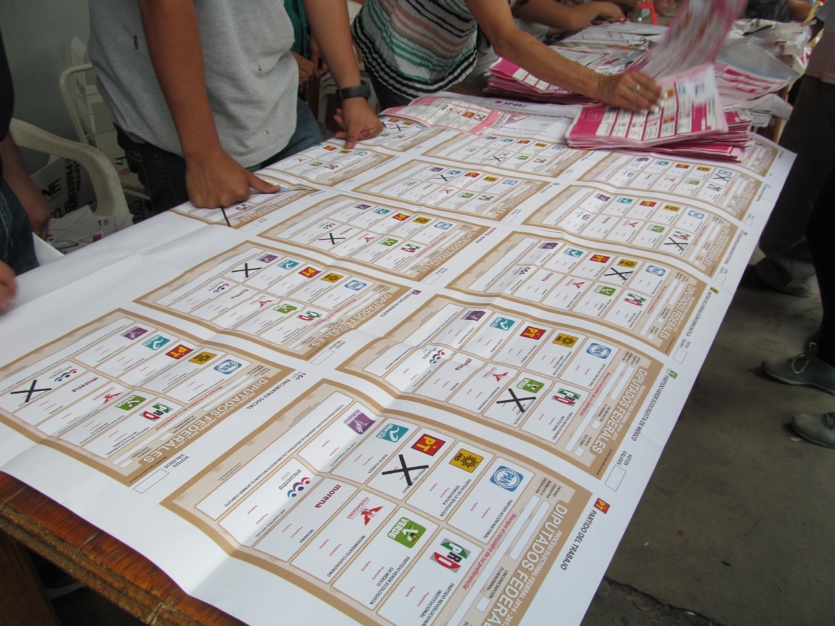 Realizan estudio a boletas electorales del proceso 2015