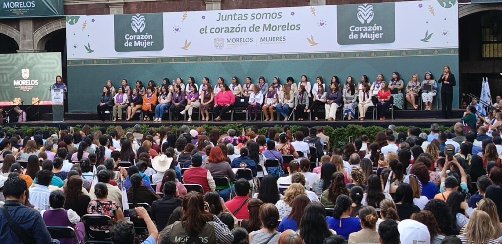 Preside gobernadora arranque del programa "Corazón de Mujer, juntas somos el corazón de Morelos"