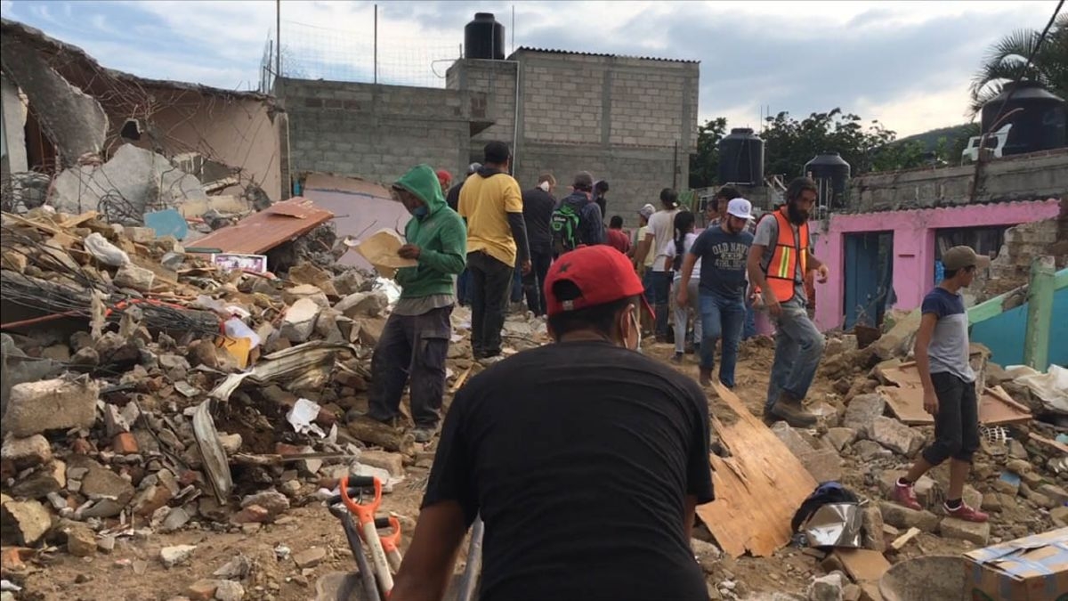 Numerosas casas en Totolapan, colapsadas por el sismo