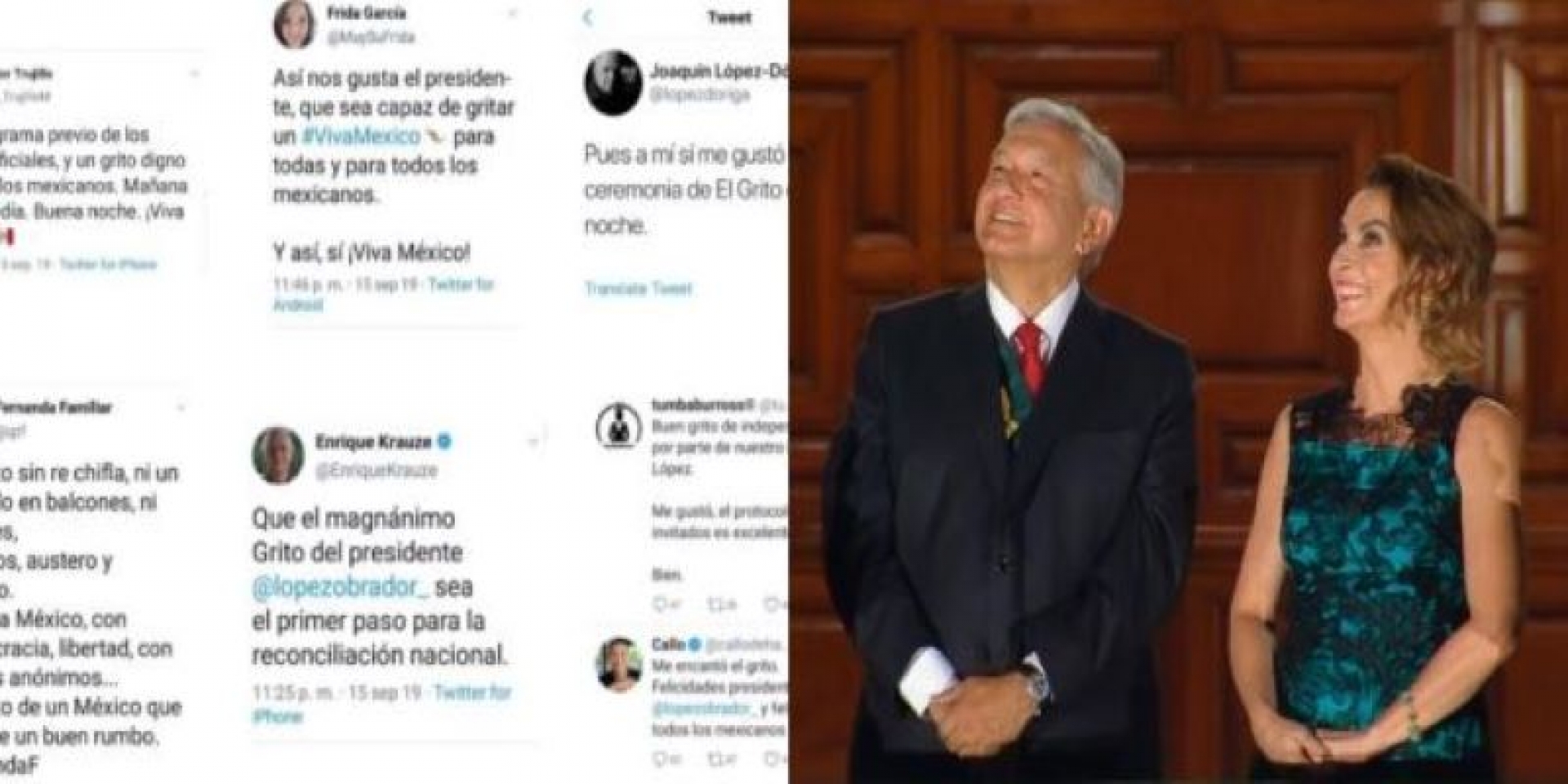 Oposición reconoce Grito austero y solemne de AMLO