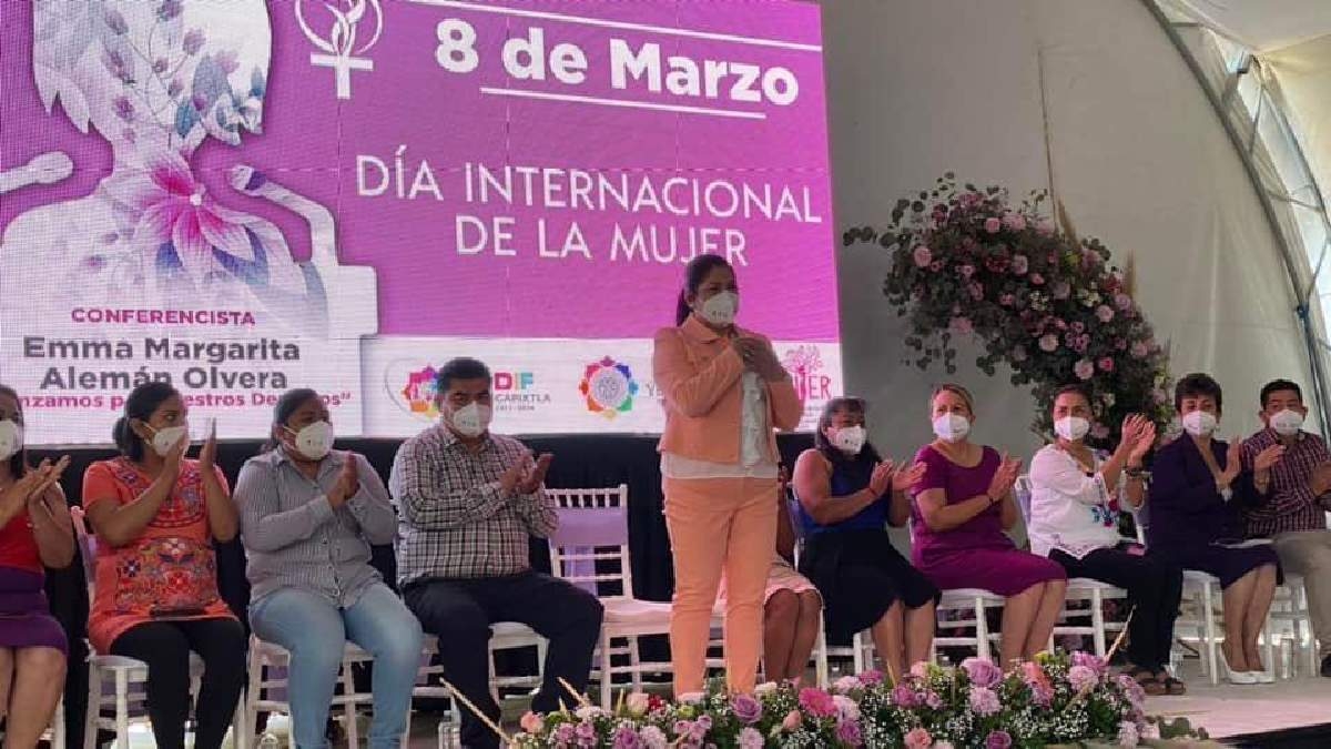 Conmemoran el Día Internacional de la Mujer en Yecapixtla