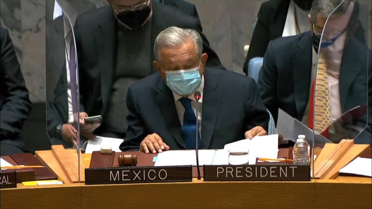 "El principal problema del planeta es la corrupción": AMLO en la ONU