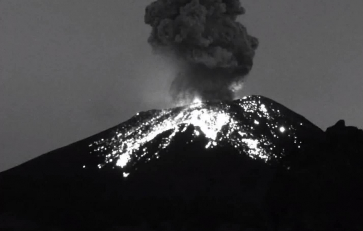 Reportan explosión en el Popocatépetl, hay alerta por caída de ceniza