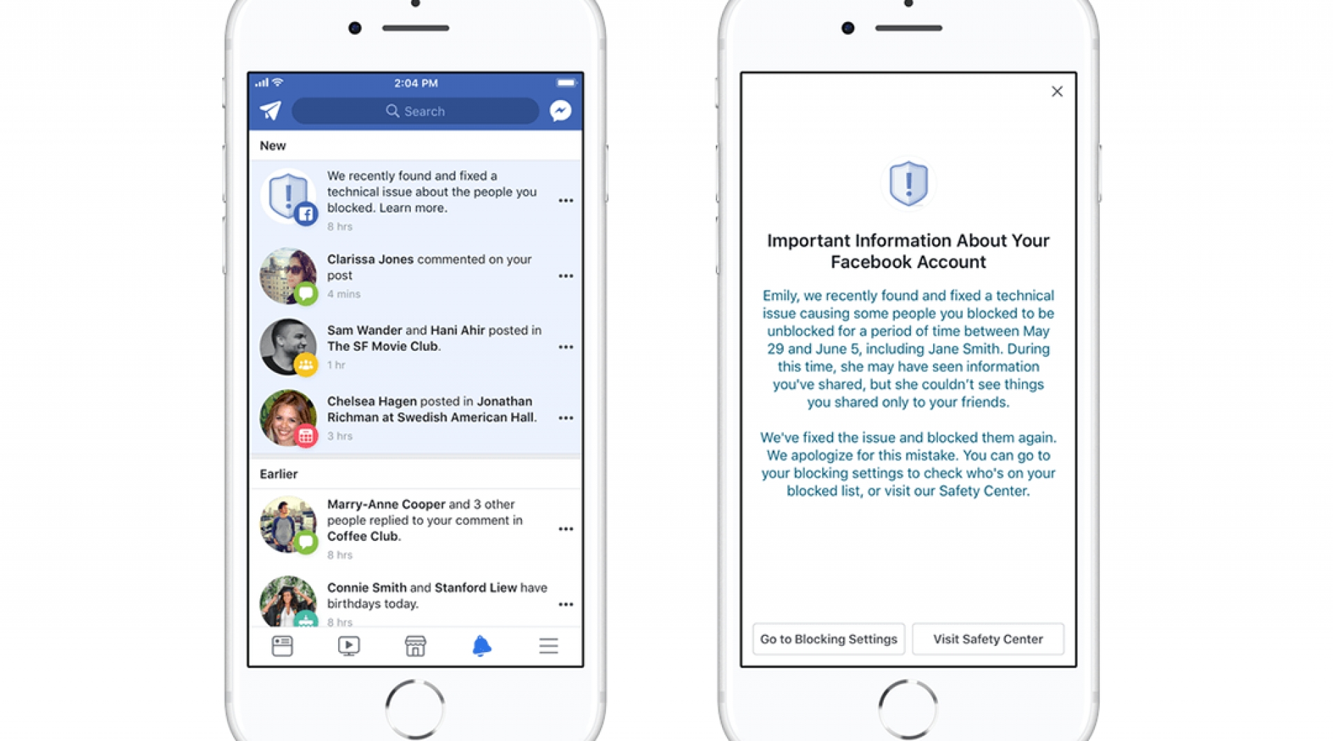 Un error de Facebook habría habilitado a los contactos que bloqueaste