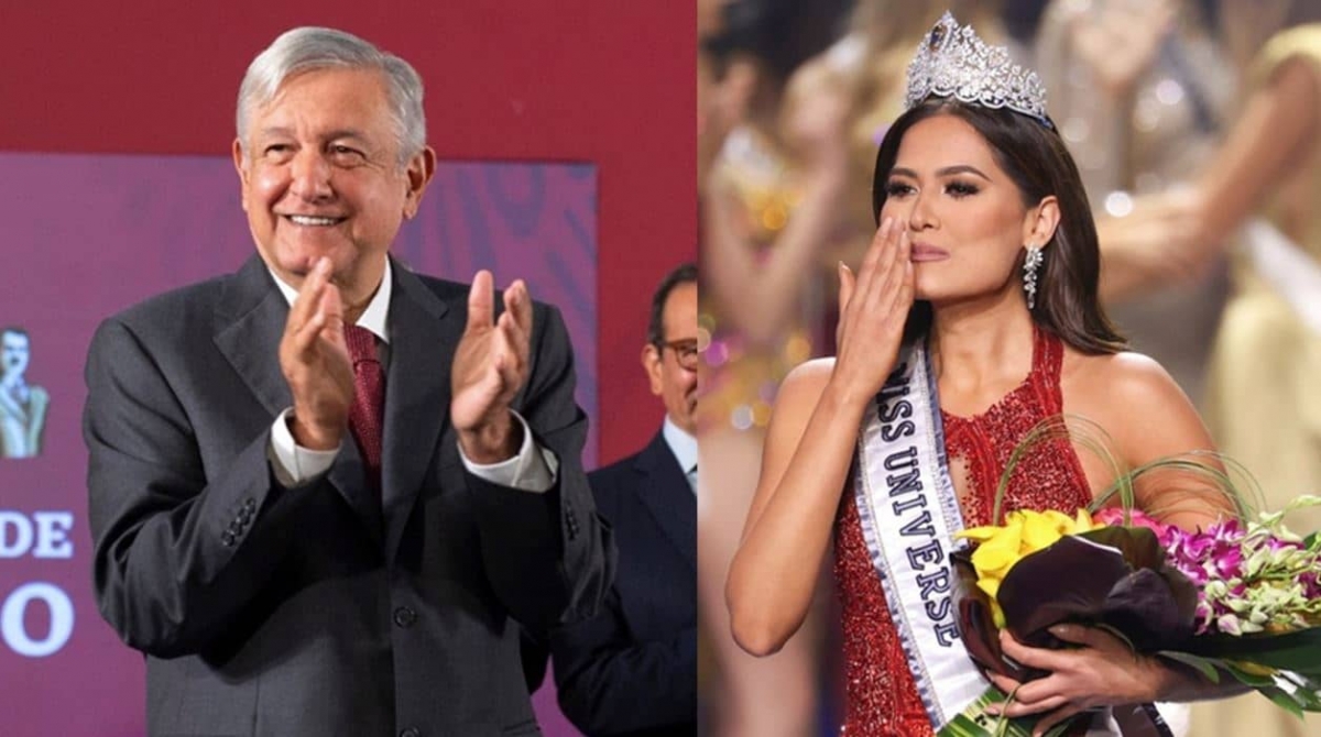 "Andrea Meza es la más guapa, nos da mucho gusto su triunfo": AMLO