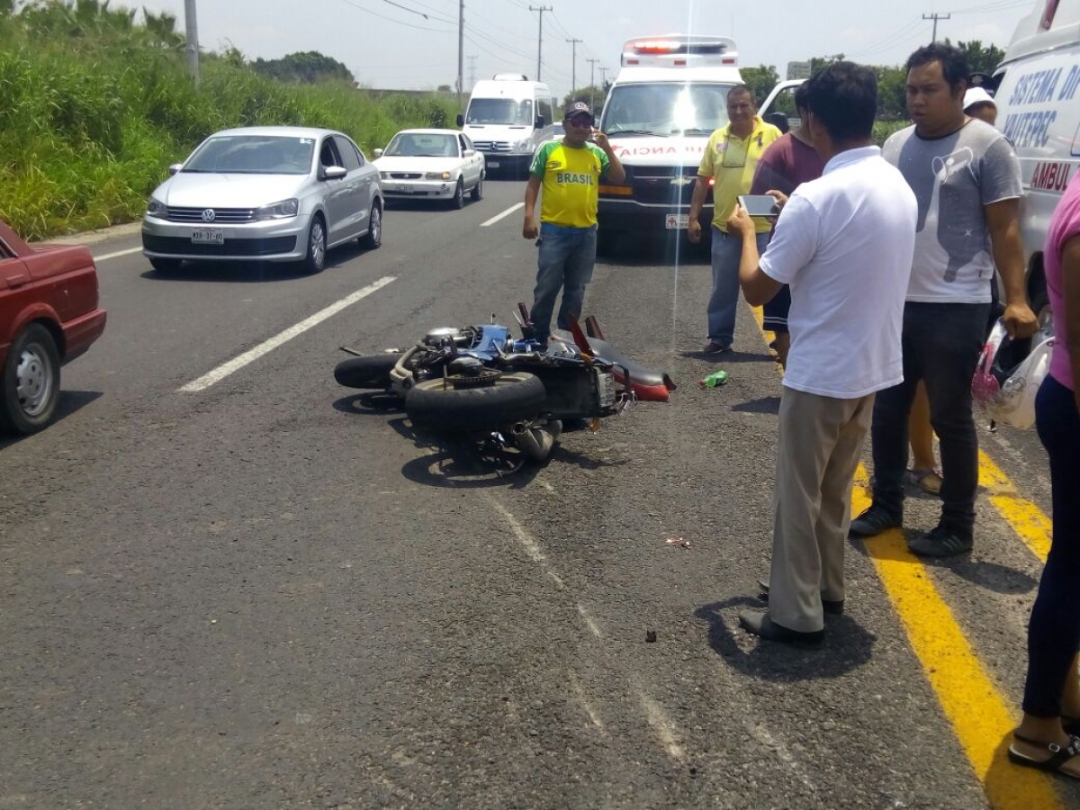 Un motociclista fue arrollado por un auto en Yautepec