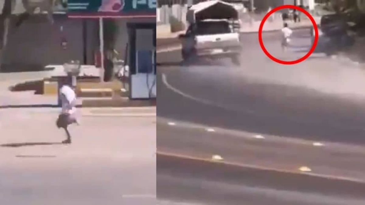 ¡De película! Hombre escapa de patrulla a toda velocidad en Querétaro