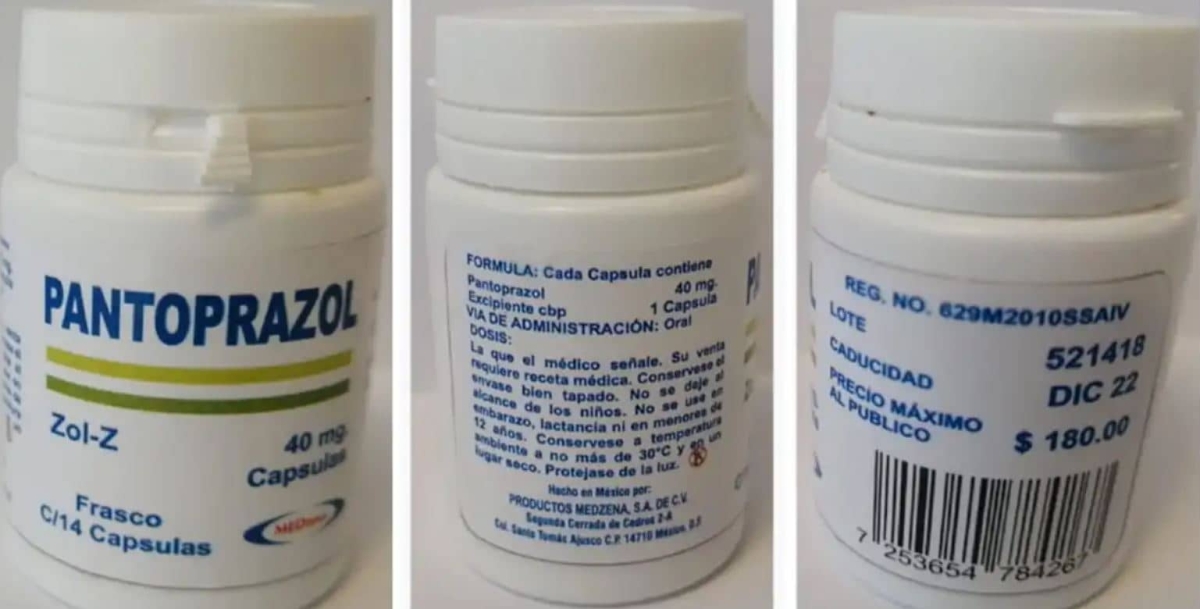 Cofepris alerta por uso de medicamento "Pantoprazol"