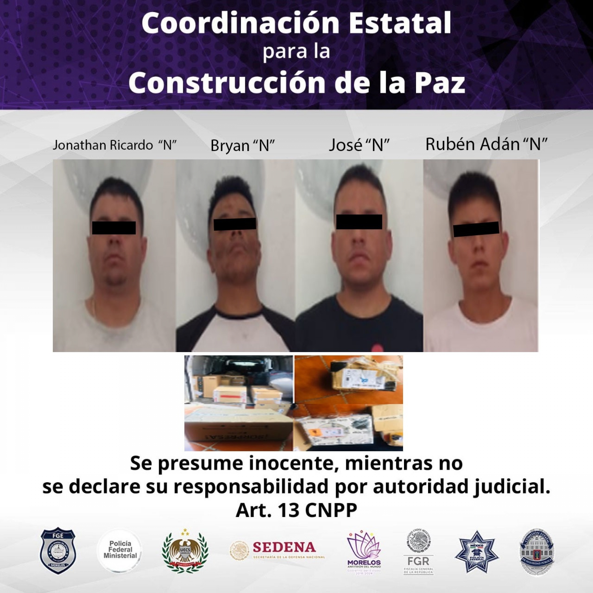 Policía Morelos detuvo a cinco hombres por presunto robo a transporte en Cuautla