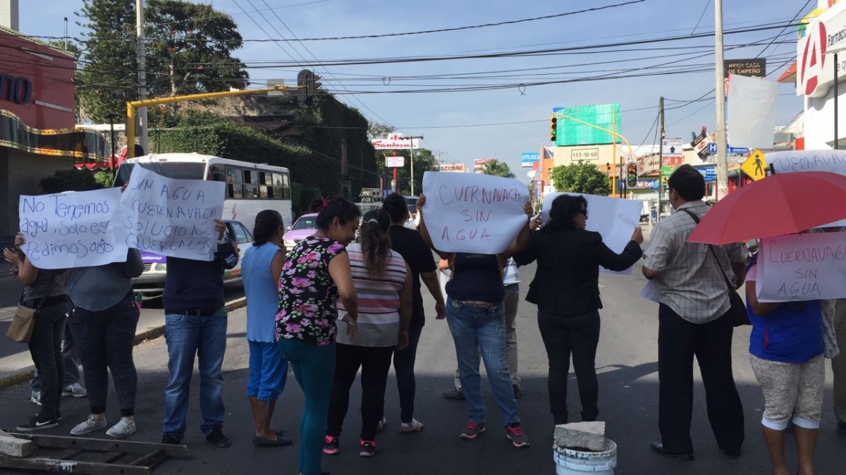 Bloquean de nuevo Plan de Ayala por falta de agua