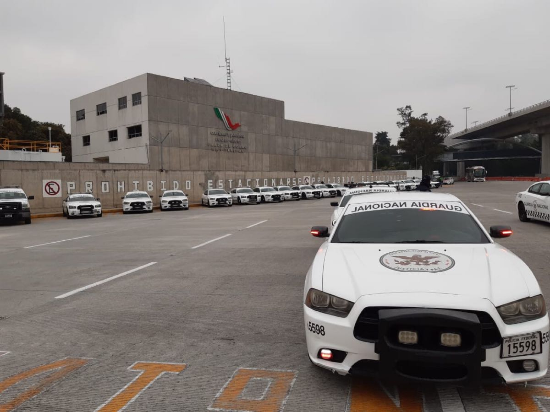 Guardia Nacional resguarda caseta en la México-Cuernavaca