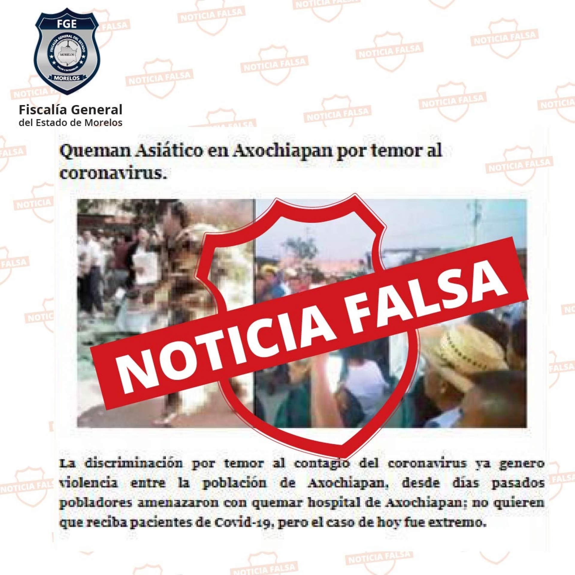 No se ha registrado agresión contra persona de origen asiático en Axochiapan: FGE