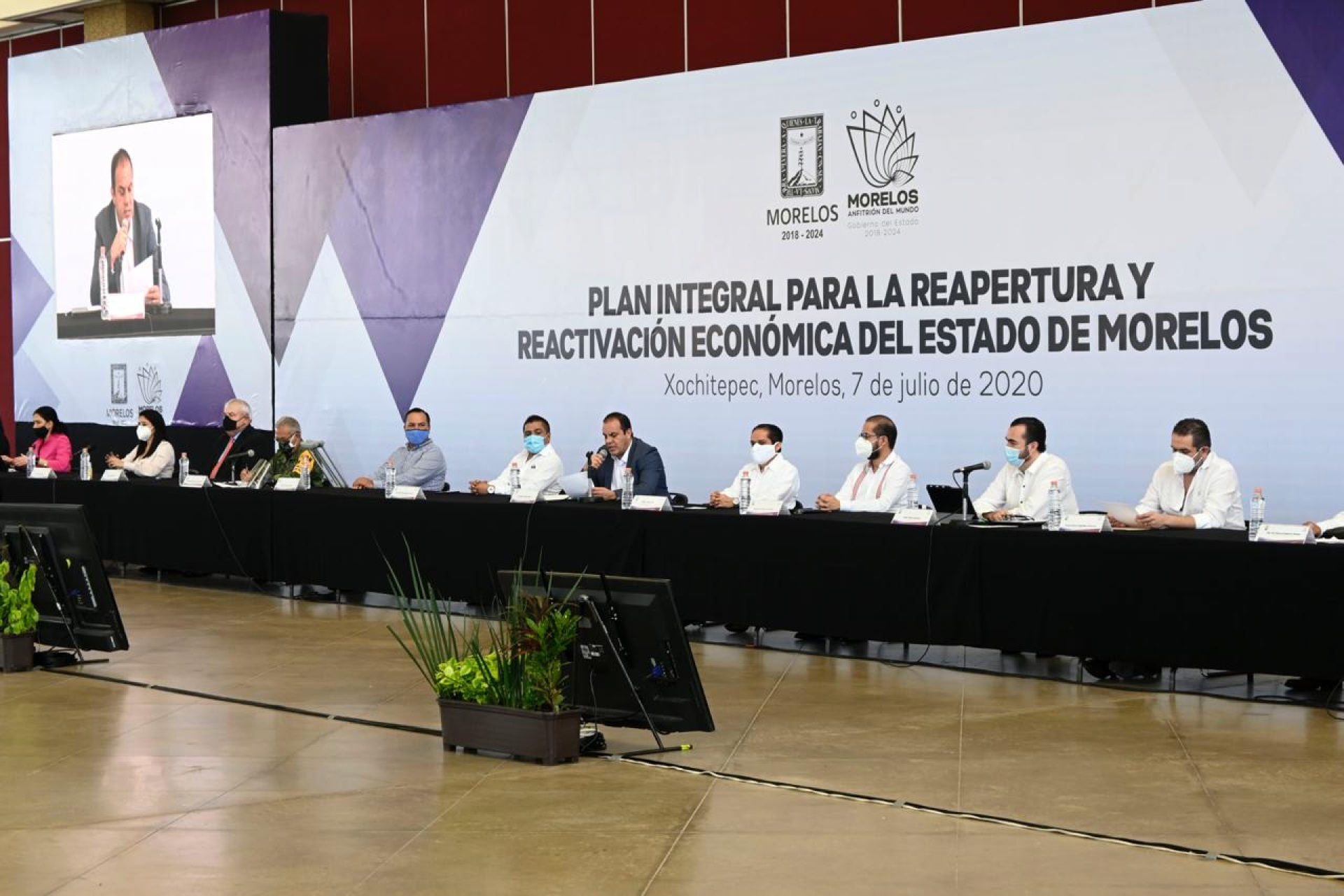 Presenta gobernador 'Plan integral para la reapertura y reactivación económica de Morelos'