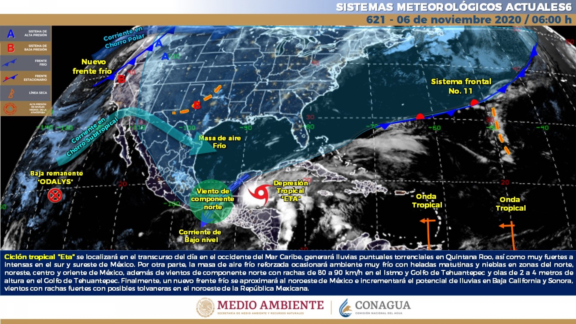 Persistirá ambiente frío a muy frío durante la madrugada, este fin de semana