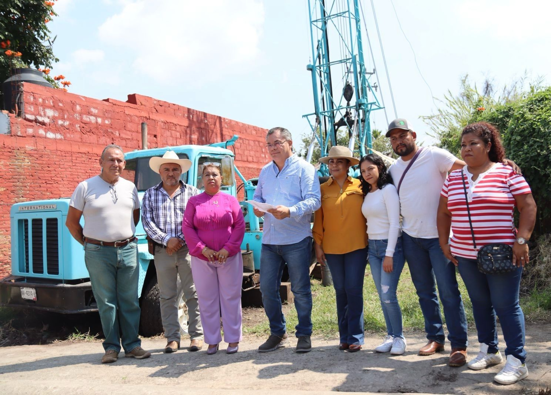 Alcalde de Jiutepec supervisa rehabilitación del pozo de agua potable 'Moras'