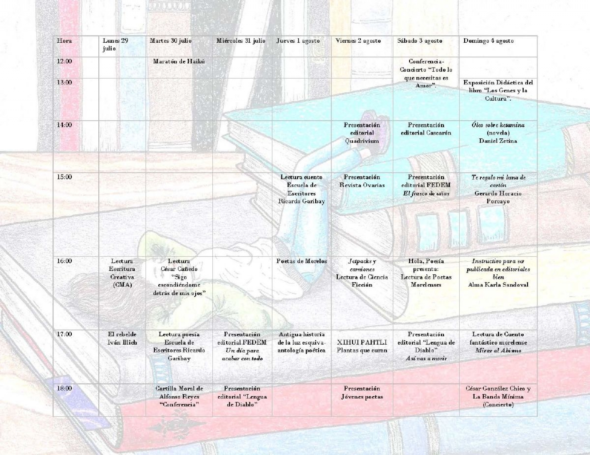 En puerta, una semana de libros y cultura en Cuernavaca