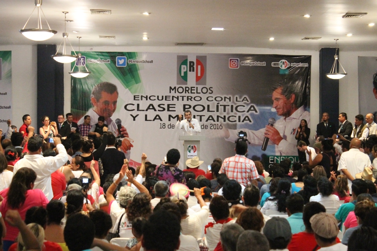 Enrique Ochoa Reza hace llamado a la unidad de los priistas de Morelos