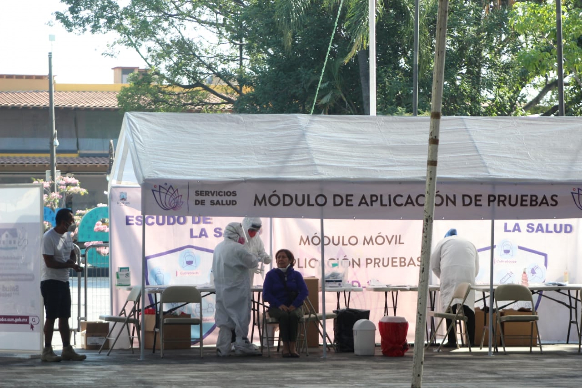 Horarios en módulos de pruebas antigénicas para detección de covid-19