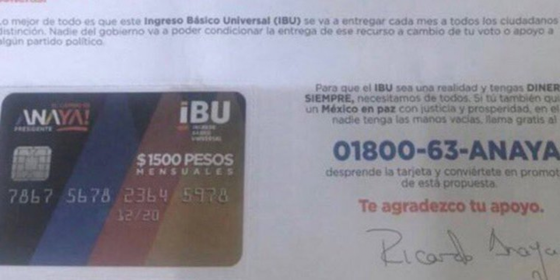 Acusan al Frente de repartir tarjetas, ellos lo aceptan