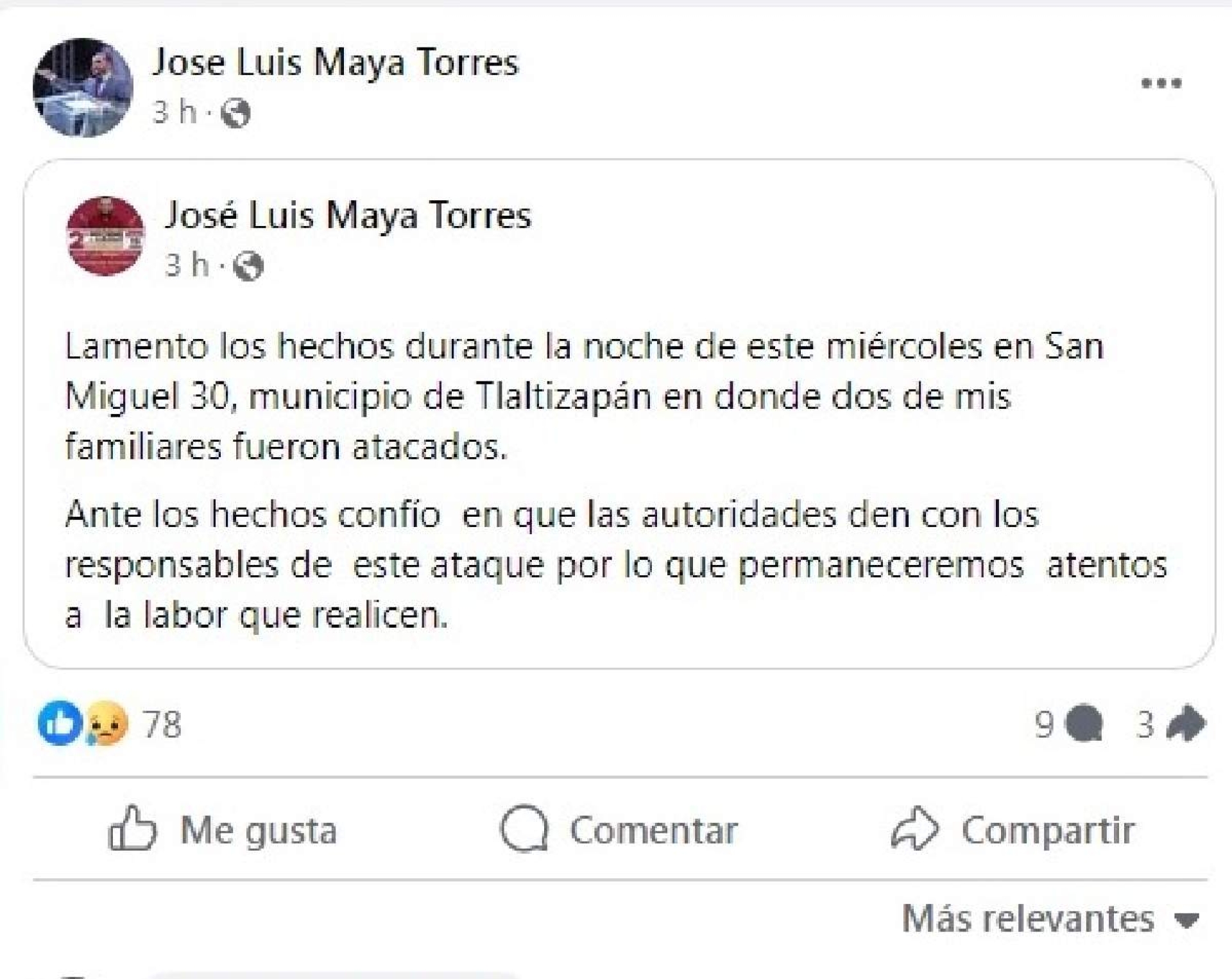 Jóvenes baleados en San Miguel Treinta son familiares del alcalde de Zacatepec
