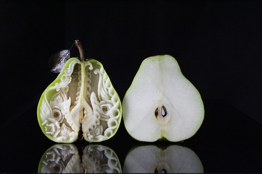 Esculturas vegetales, cuando tu comida se convierte en una obra de arte