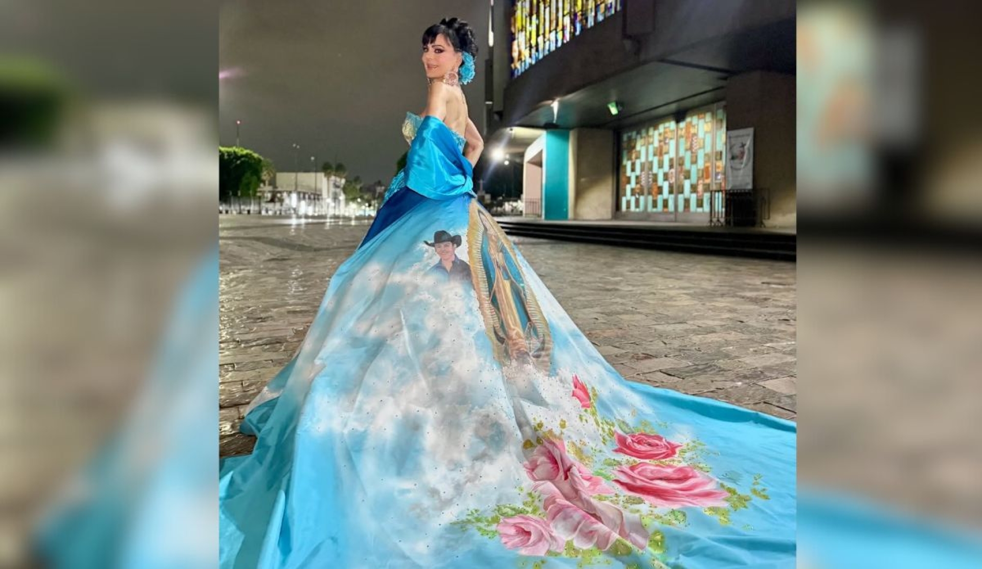 Maribel Guardia canta en la Basílica con vestido en homenaje a Julián Figueroa