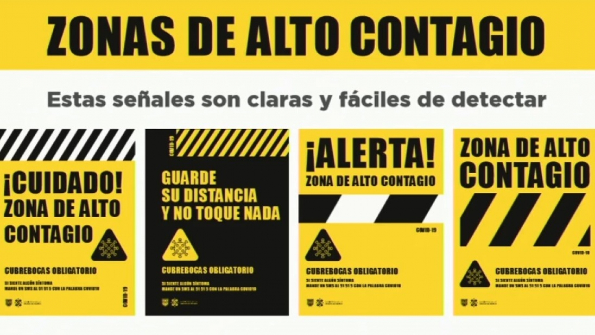 CDMX coloca señales en sitios con 'alto contagio' de COVID-19