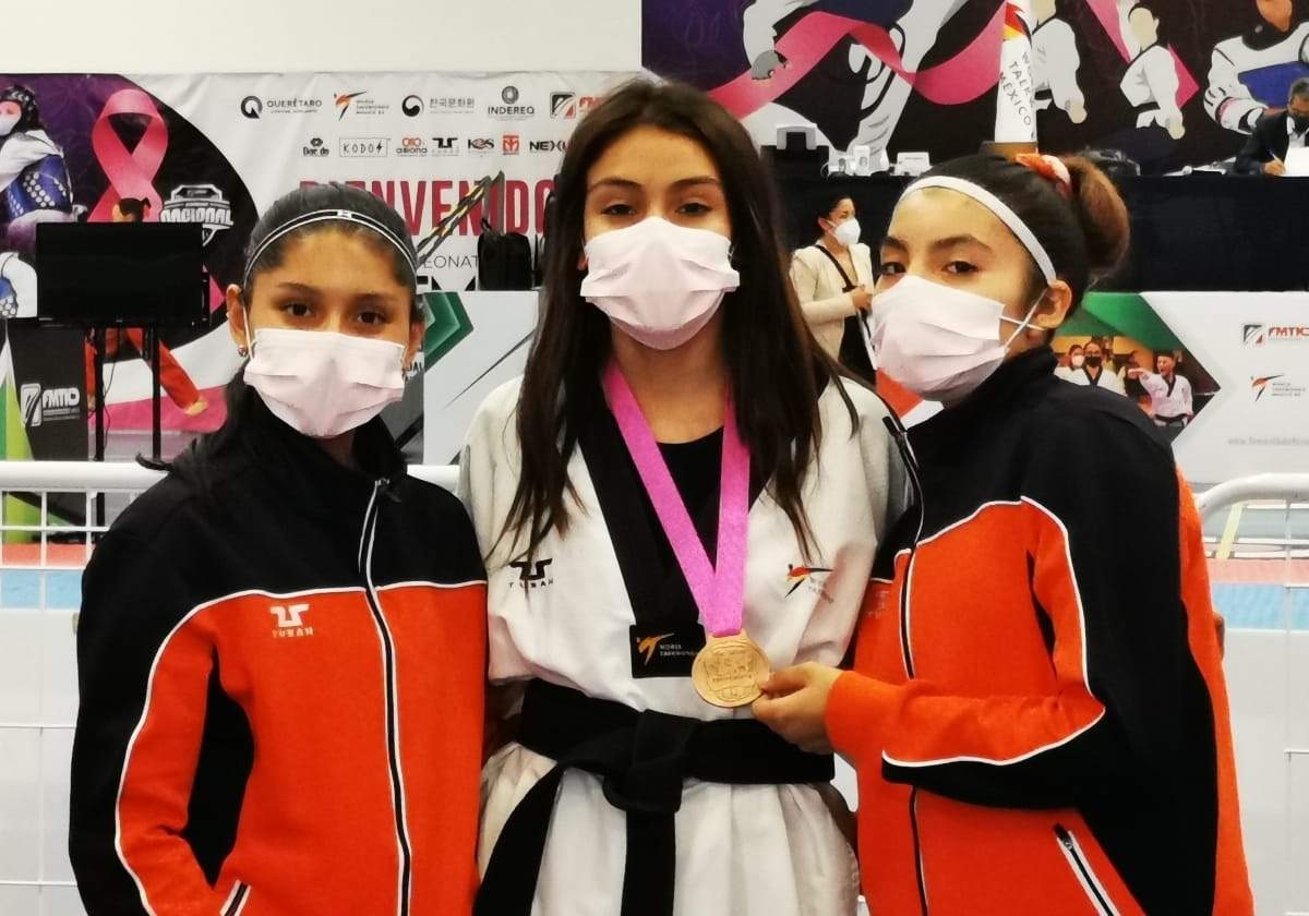 Zaired Salgado se cuelga medalla de bronce en el primer Campeonato Nacional Femenil de Taekwondo