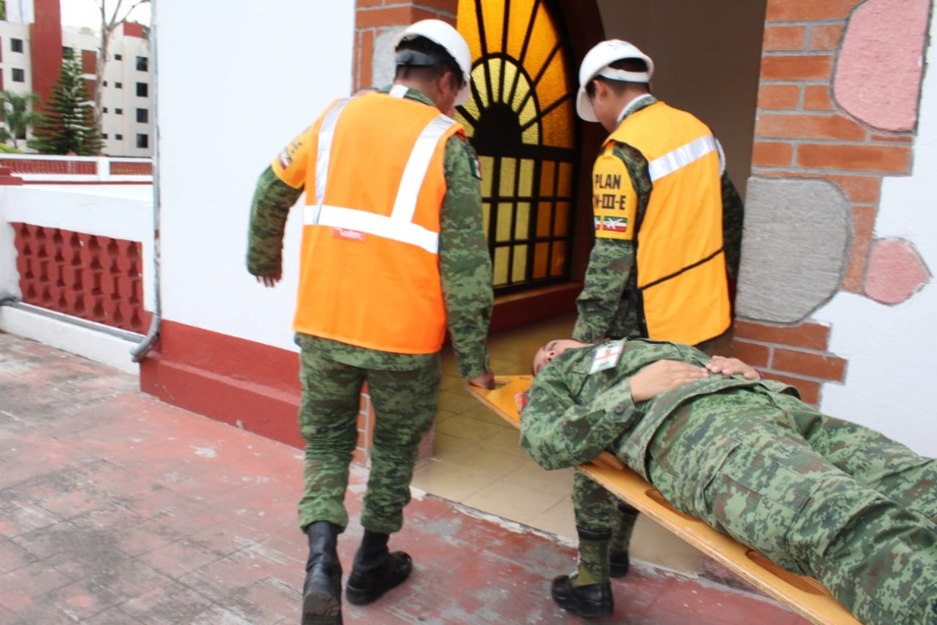 Efectúan simulacro en la vigésimo cuarta zona militar, en Cuernavaca