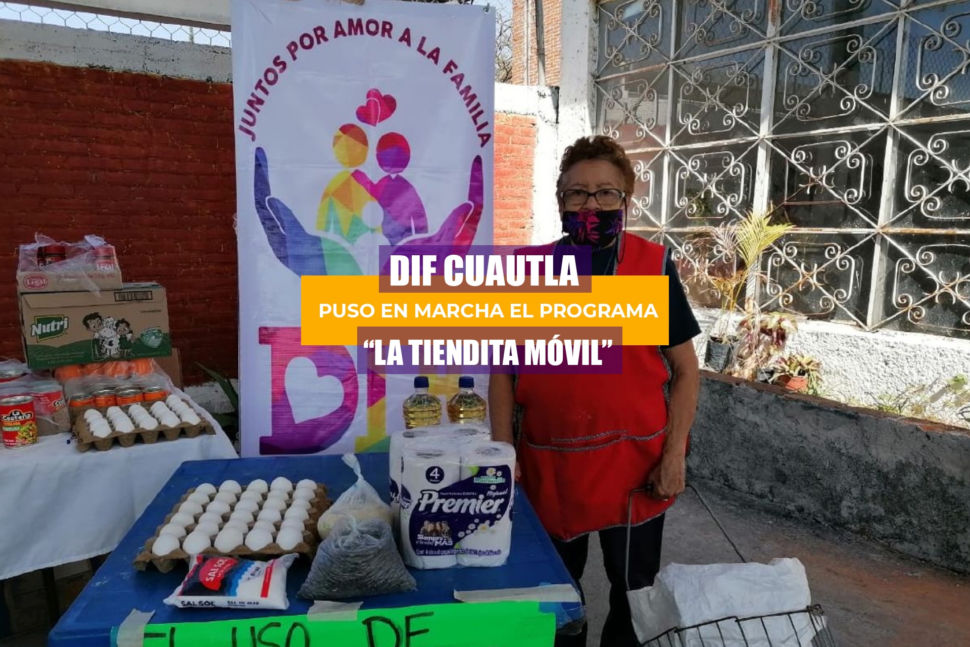 DIF de Cuautla da productos de la canasta básica a bajo costo