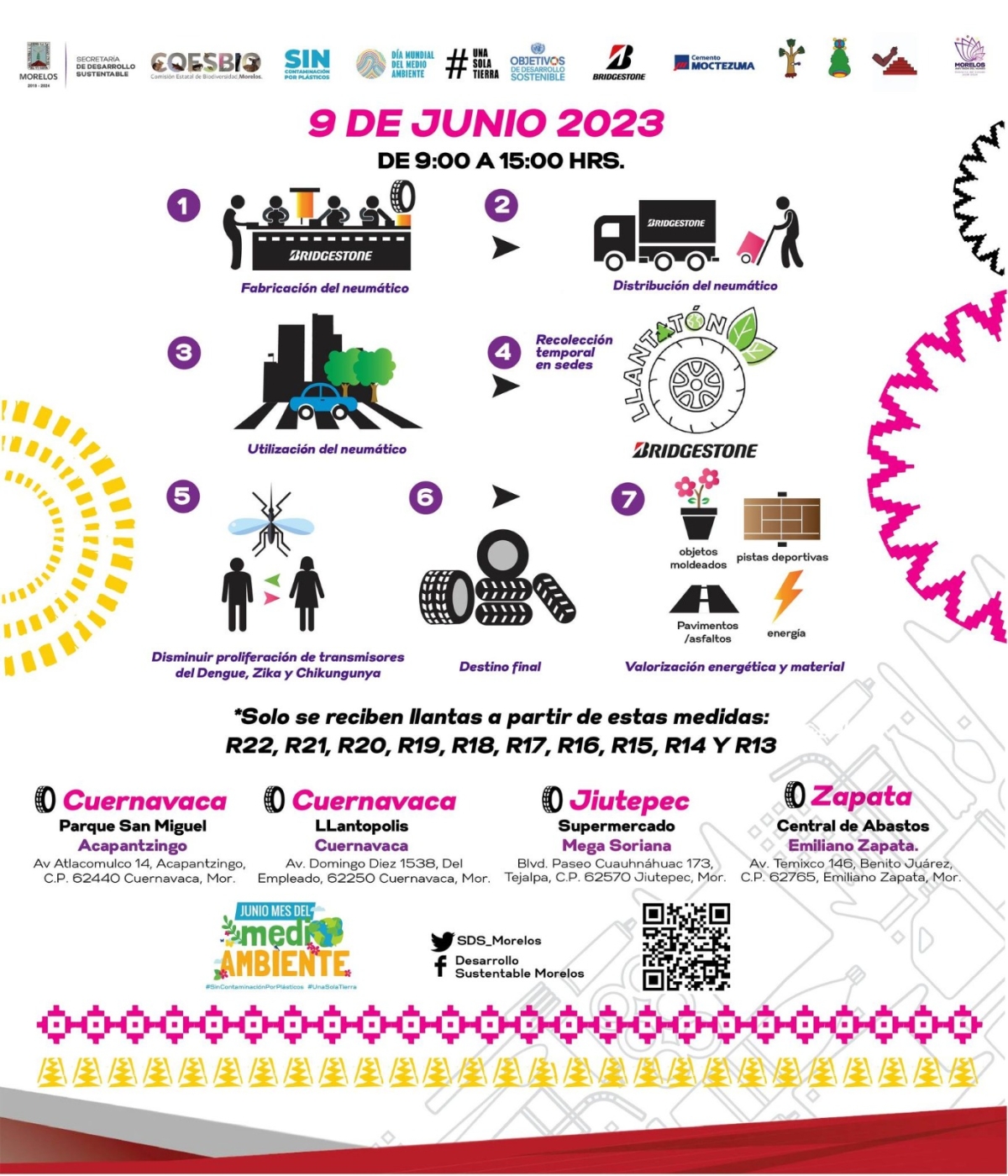 Todo listo para el 'Llantatón 2023' en Morelos
