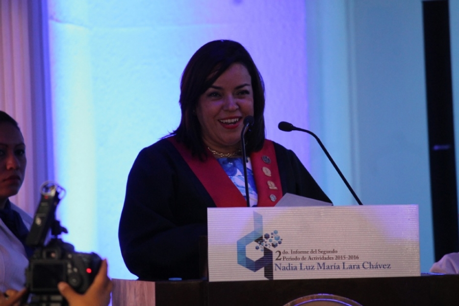 Se despide Nadia Luz Lara Chávez con un discurso dedicado a sus detractores