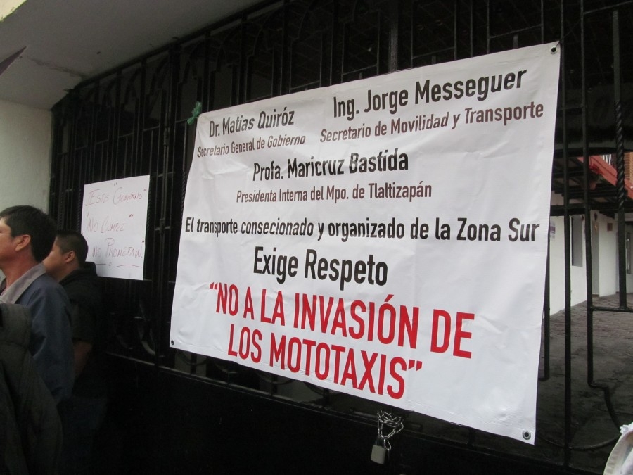 Autoridades vigilarán que no circulen más mototaxis en Tlaltizapán